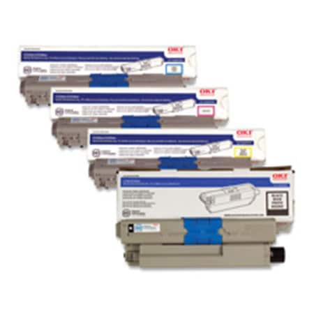 Okidata Compatible OkiData Americas- Inc. Toner Cartridge- 3- 500 Page Yield- Black OKI44469801